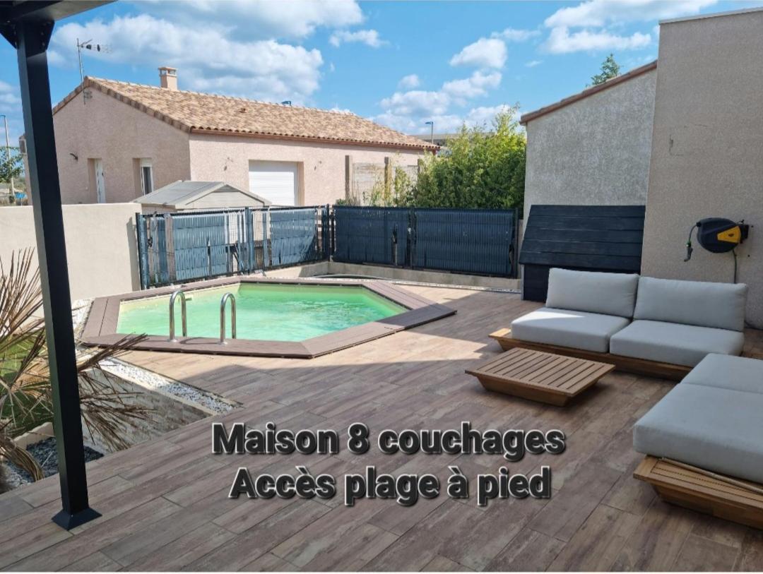 Maison 8 Couchages Clim, Plage A Pied, Petite Piscine ปอร์-ลา-นูแวลล์ ภายนอก รูปภาพ