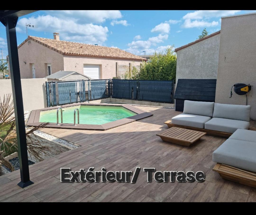 Maison 8 Couchages Clim, Plage A Pied, Petite Piscine ปอร์-ลา-นูแวลล์ ภายนอก รูปภาพ