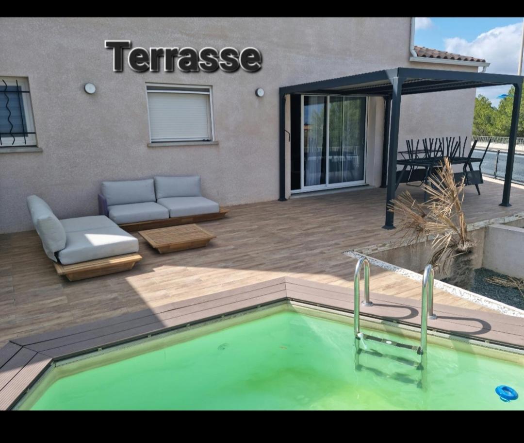 Maison 8 Couchages Clim, Plage A Pied, Petite Piscine ปอร์-ลา-นูแวลล์ ภายนอก รูปภาพ